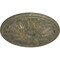 Ekena Millwork Bordeaux Ceiling Medallion (Fits Canopies up to 3 1/4"), 22 5/8"OD x 1 3/4"P, Witch Hazel Crackle CM22BOWHC - alternate 4